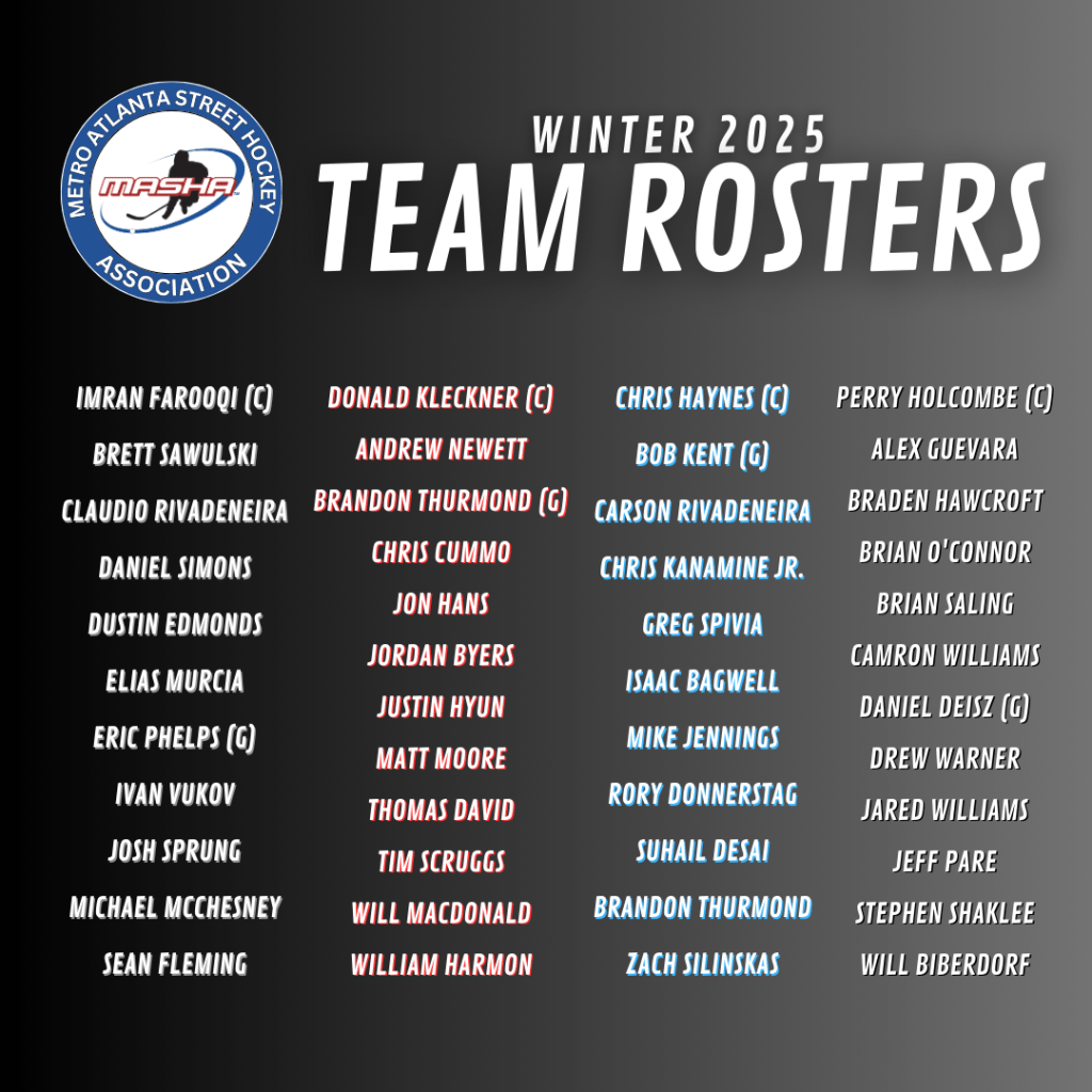 Winter 2025 Rosters